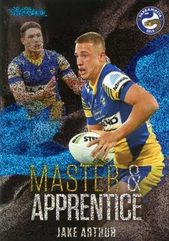 2022 NRL Traders - Master & Apprentice Blue #MAB20 Jake Arthur Front